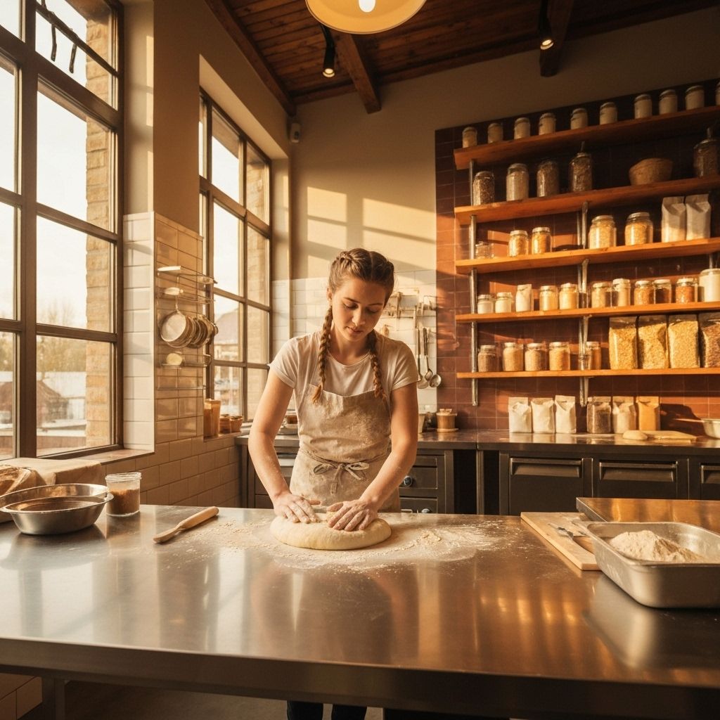 Artisan baker at work